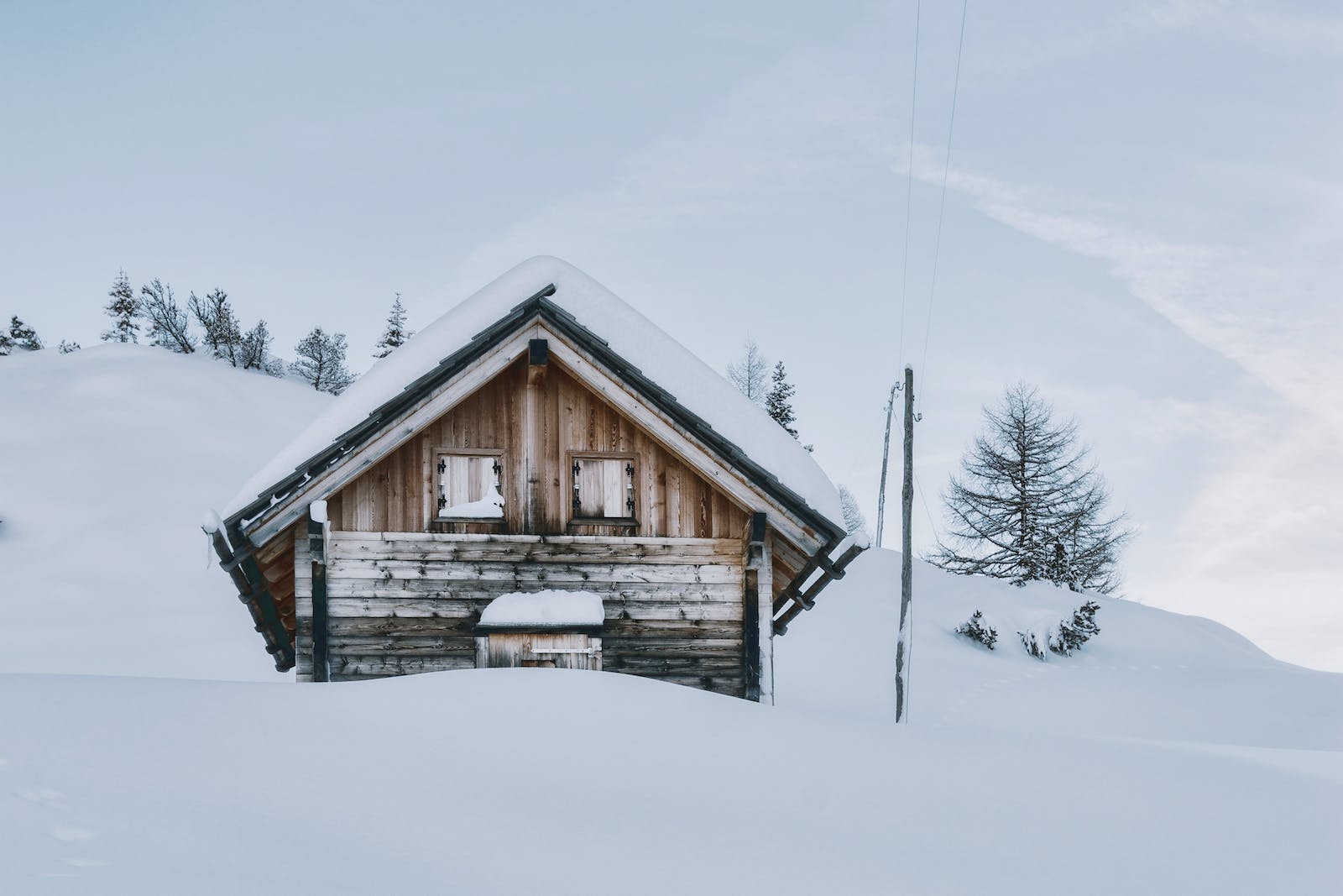 House Covered in Snow
