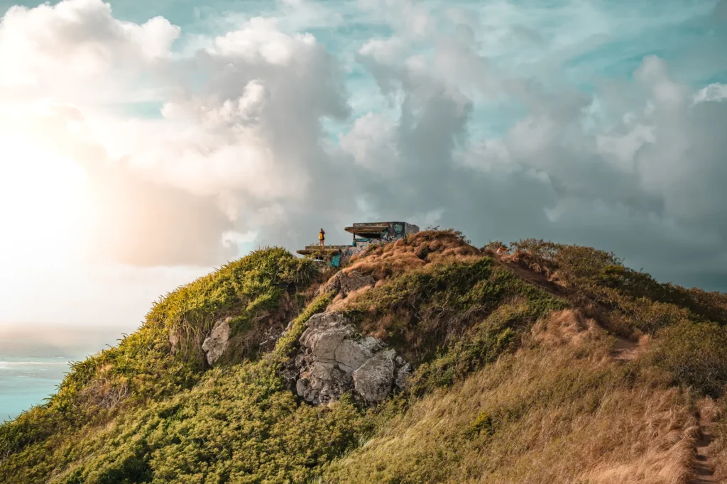 Explore the breathtaking Lanikai Pillbox Hike with stunning ocean views in Kailua, Hawaii.