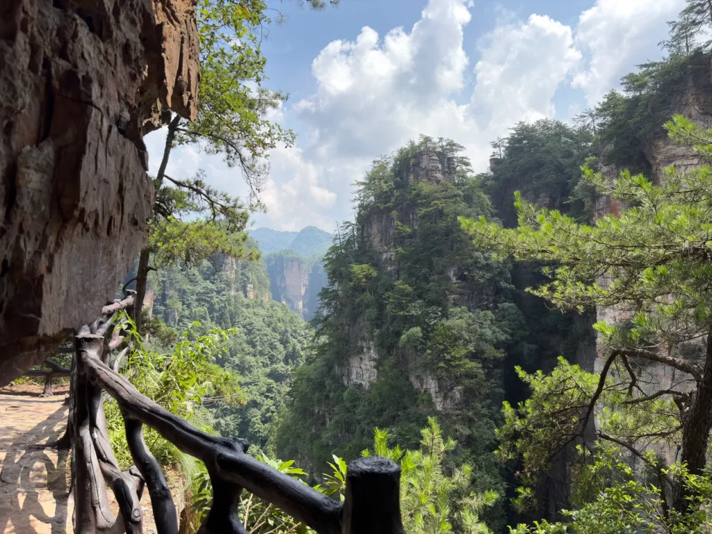 Explore the lush green mountains of Zhangjiajie National Forest Park, Hunan, China.